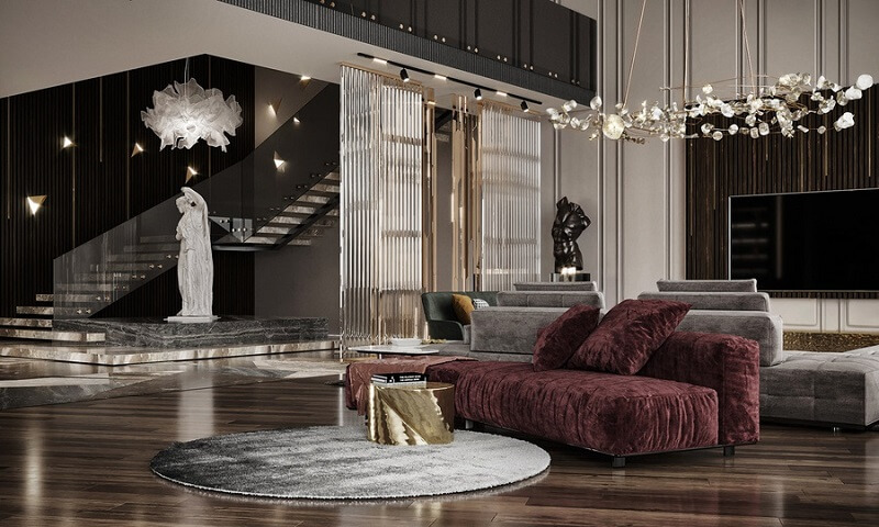 Vẻ đẹp Luxury thể hiện qua giá trị của các vật dụng nội thất