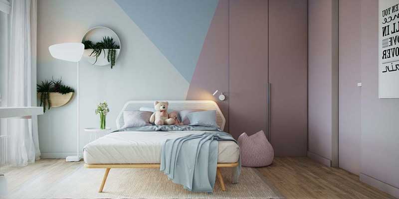 Thiết kế phòng ngủ mang phong cách tối giản nhưng không kém phần ngộ nghĩnh
