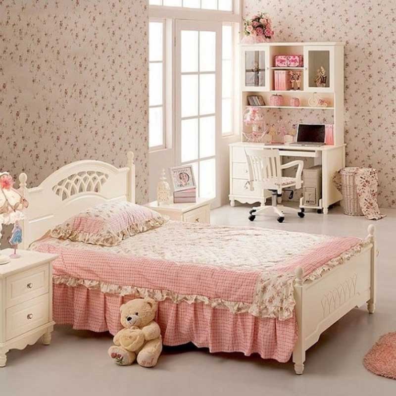 Phòng ngủ công chúa với nội thất mang màu sắc cổ tích