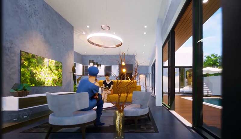 Thiết kế nội thất hiện đại bên trong dự án Minh Khôi Home 4