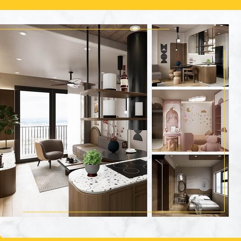 Thiết kế nội thất chung cư thường ưa chuộng kiểu dáng hiện đại, tối giản