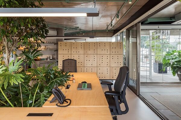 Thiết kế văn phòng 20m2 tối ưu hoá không gian làm việc cùng không gian xanh
