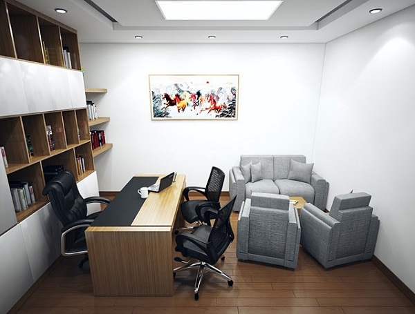 Văn phòng có thiết kế sang trọng dành cho không gian nhỏ