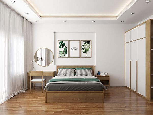 Phòng ngủ thiết kế tối giản vừa đẹp vừa ấm cúng