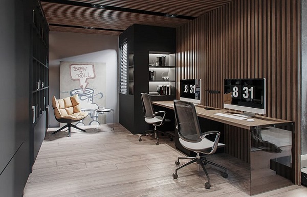 Cách thiết kế văn phòng 15m2 theo phong cách hiện đại, tối giản