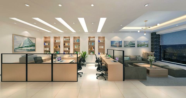 Văn phòng 40m2 thiết kế theo phong cách hiện đại tạo sự tươi mới