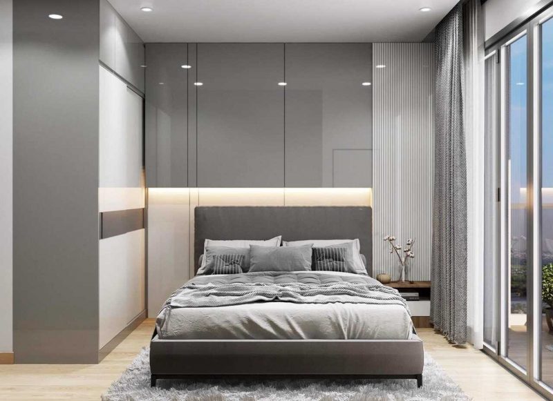 Phòng ngủ với thiết kế nhẹ nhàng