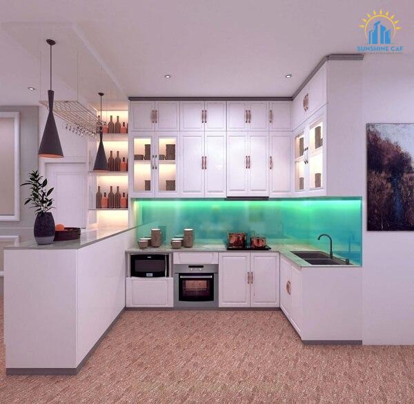 Mẫu thiết kế nội thất căn bếp cho chung cư Mizuki Park
