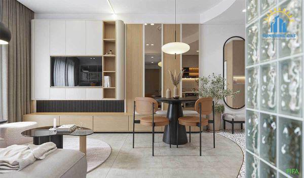 Thiết kế thi công nội thất Sakura Heights - FiFa căn hộ 2 phòng ngủ