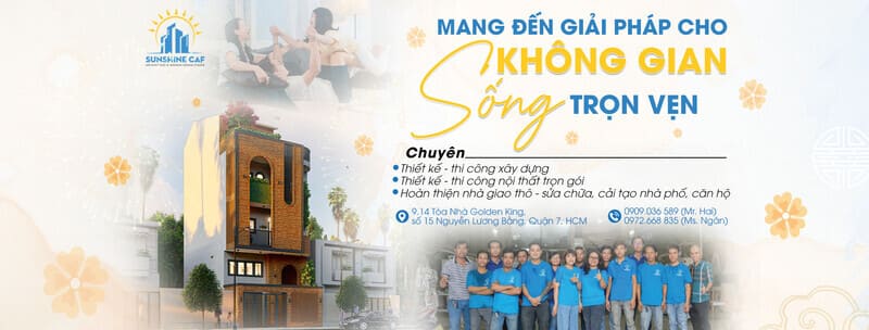 Sunshine CAF – Đơn vị cung cấp dịch vụ thiết kế thi công nội thất quận 4 uy tín